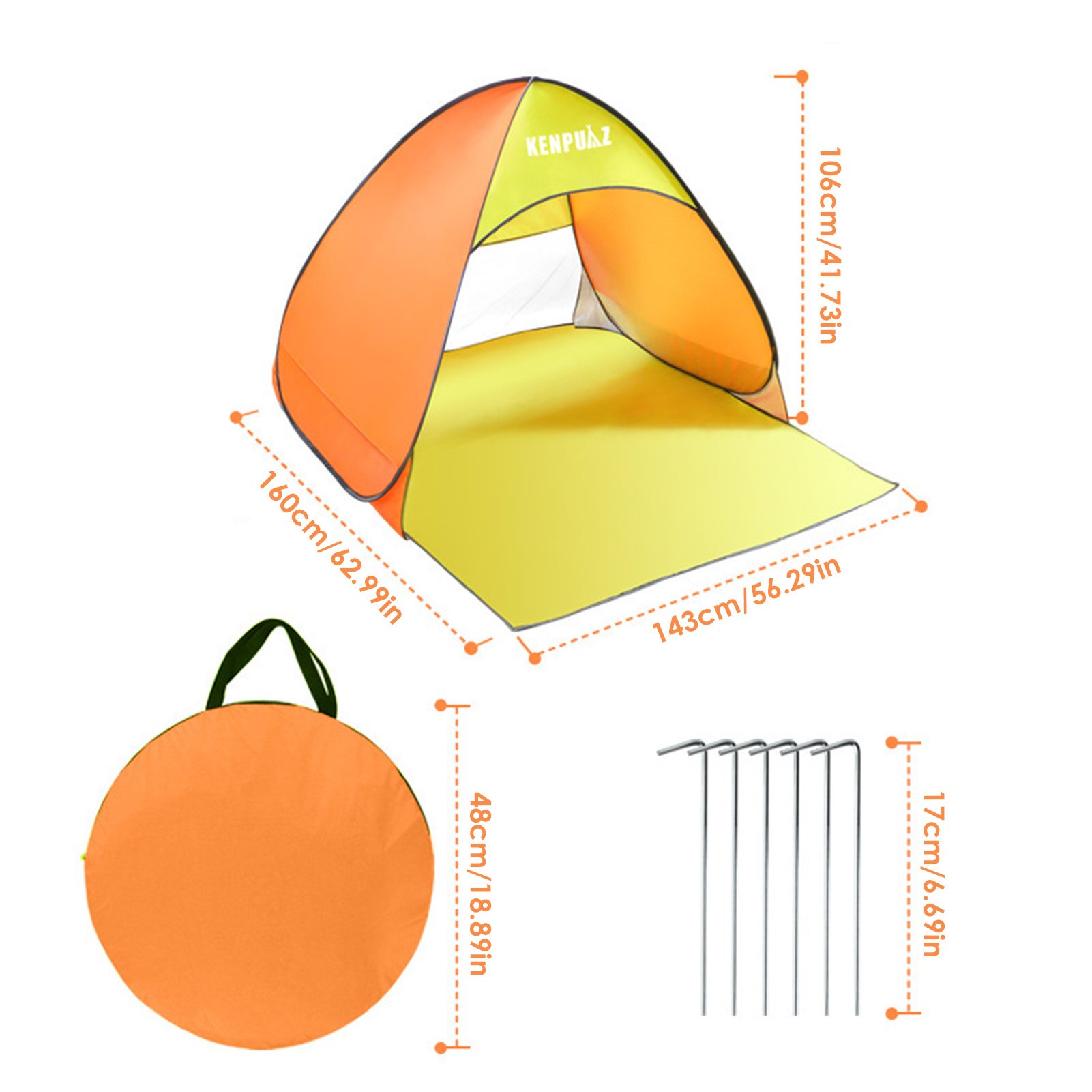 Cheap Goat Tents Automatic Opening Up Tent 1 2 Person Camping Tent Easy Instant Setup Protable Backpacking For Sun Shelter Travelling Hiking   